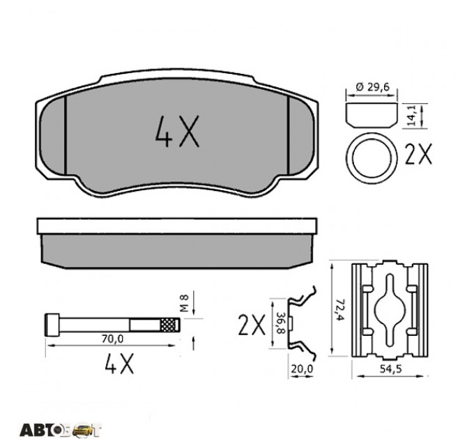 Тормозные колодки Meyle 025 239 2120/PD, цена: 1 095 грн.