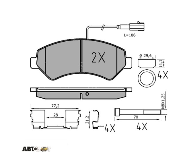 Тормозные колодки Meyle 025 244 6619-1/PD, цена: 4 248 грн.