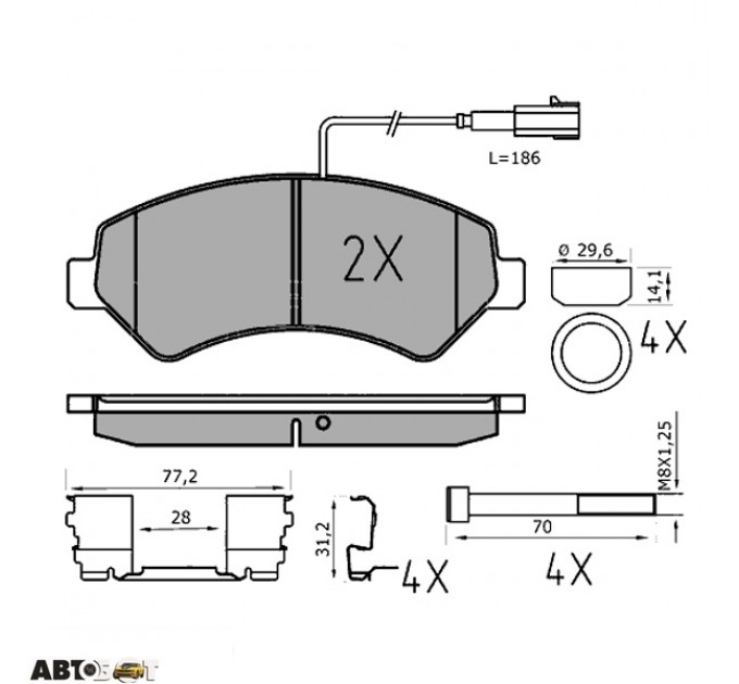 Тормозные колодки Meyle 025 244 6619-1/PD, цена: 2 313 грн.