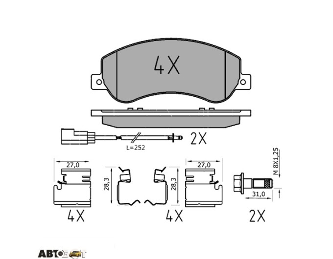 Тормозные колодки Meyle 025 244 8419/PD, цена: 4 003 грн.