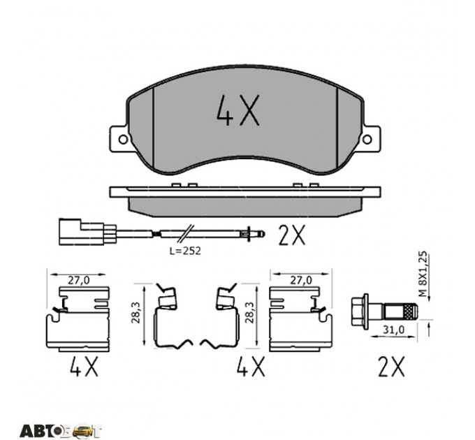 Тормозные колодки Meyle 025 244 8419/PD, цена: 2 180 грн.