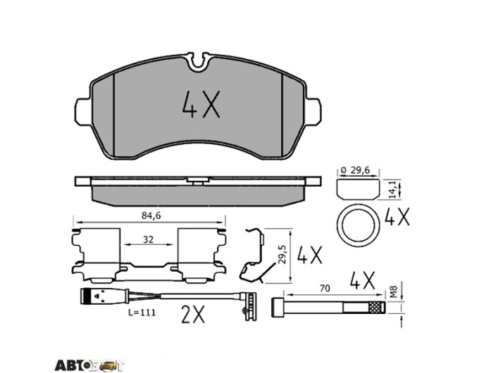 Тормозные колодки Meyle 025 292 0020/PD, цена: 3 990 грн.