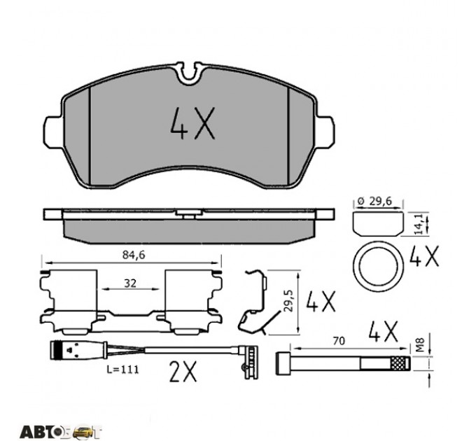 Тормозные колодки Meyle 025 292 0020/PD, цена: 2 173 грн.