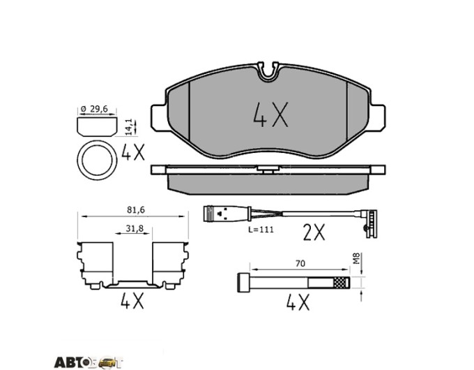 Тормозные колодки Meyle 025 291 9220/PD, цена: 3 775 грн.
