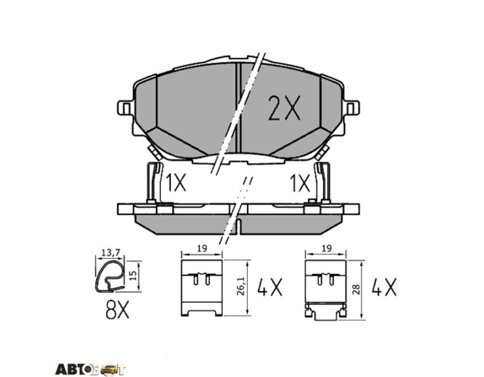 Тормозные колодки Meyle 025 227 8218/PD, цена: 4 505 грн.