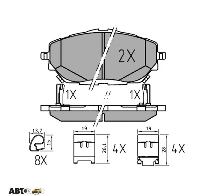 Тормозные колодки Meyle 025 227 8218/PD, цена: 2 453 грн.