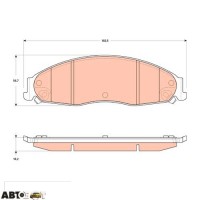 Гальмівні колодки TRW GDB4601