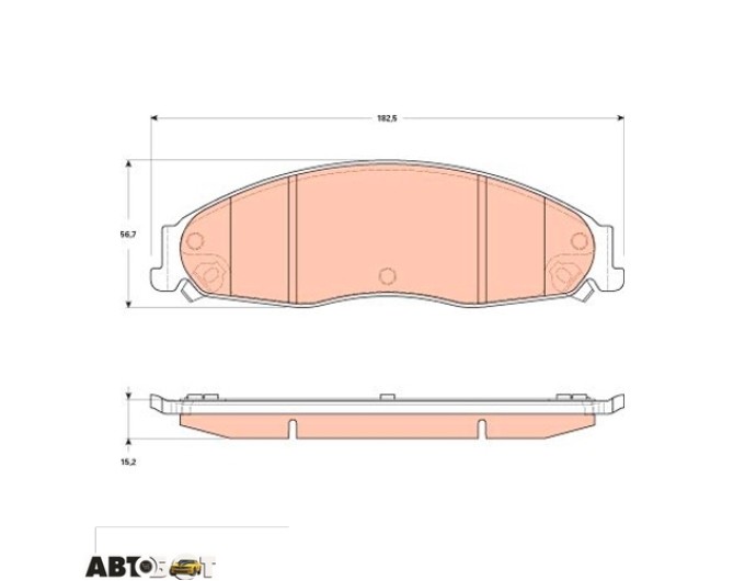 Тормозные колодки TRW GDB4601, цена: 3 420 грн.