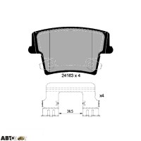 Тормозные колодки Textar 2416303