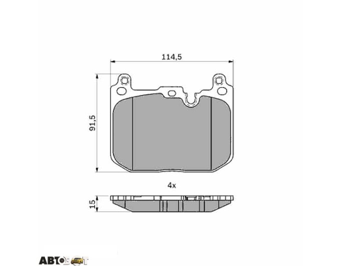 Тормозные колодки Bosch 0 986 424 331, цена: 2 792 грн.