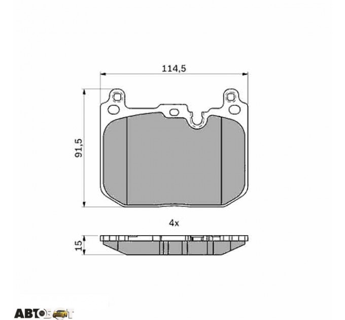 Тормозные колодки Bosch 0 986 424 331, цена: 1 520 грн.