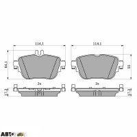 Тормозные колодки Bosch 0 986 424 845