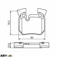 Тормозные колодки Bosch 0 986 494 421