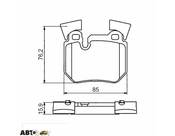 Тормозные колодки Bosch 0 986 494 421, цена: 2 351 грн.