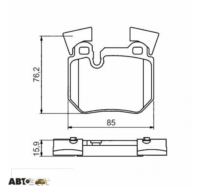 Гальмівні колодки Bosch 0 986 494 421, ціна: 1 280 грн.