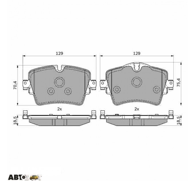 Тормозные колодки Bosch 0 986 494 940, цена: 2 938 грн.