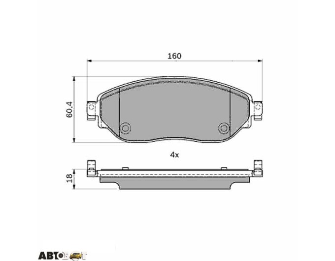 Тормозные колодки Bosch 0 986 494 741, цена: 2 646 грн.