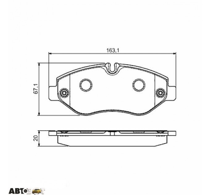 Гальмівні колодки Bosch 0 986 495 113, ціна: 2 152 грн.