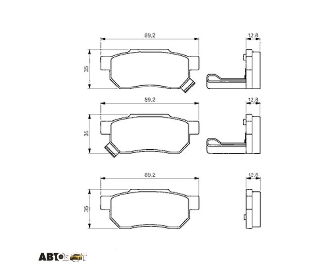 Тормозные колодки Bosch 0 986 495 256, цена: 1 228 грн.