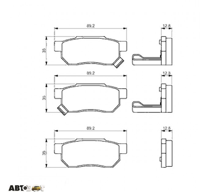 Тормозные колодки Bosch 0 986 495 256, цена: 669 грн.