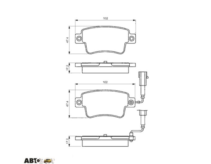 Тормозные колодки Bosch 0 986 495 355, цена: 1 472 грн.
