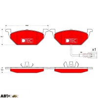 Тормозные колодки TRW GDB1658DTE