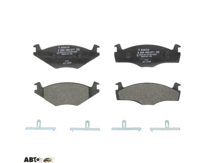 Тормозные колодки Bosch 0 986 468 871, цена: 1 377 грн.