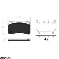 Тормозные колодки TRW GDB2198BTE