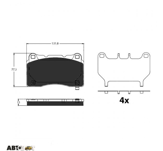 Тормозные колодки TRW GDB2198BTE, цена: 3 259 грн.