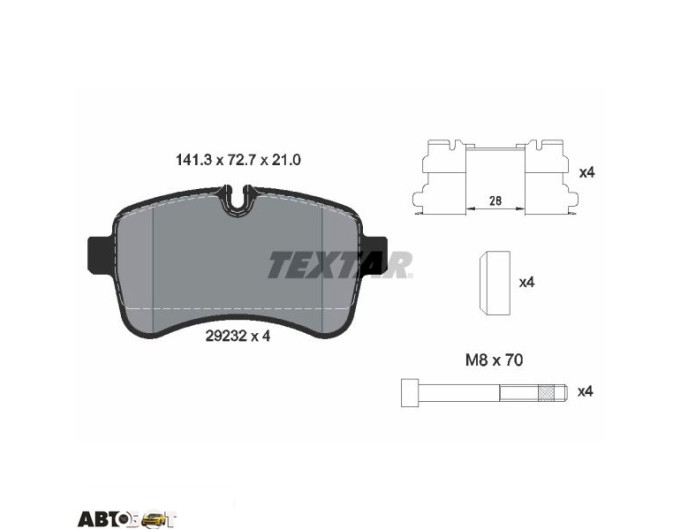 Гальмівні колодки Textar 2923201, ціна: 4 726 грн.
