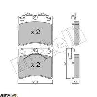 Тормозные колодки METELLI 22-0163-1