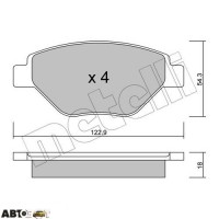 Тормозные колодки METELLI 22-0543-0