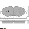 Тормозные колодки METELLI 22-1139-0, цена: 3 044 грн.