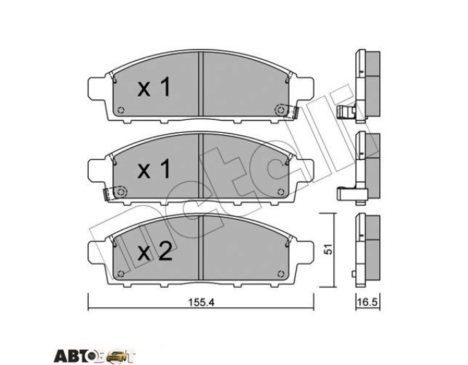 Тормозные колодки METELLI 22-0791-0, цена: 2 545 грн.