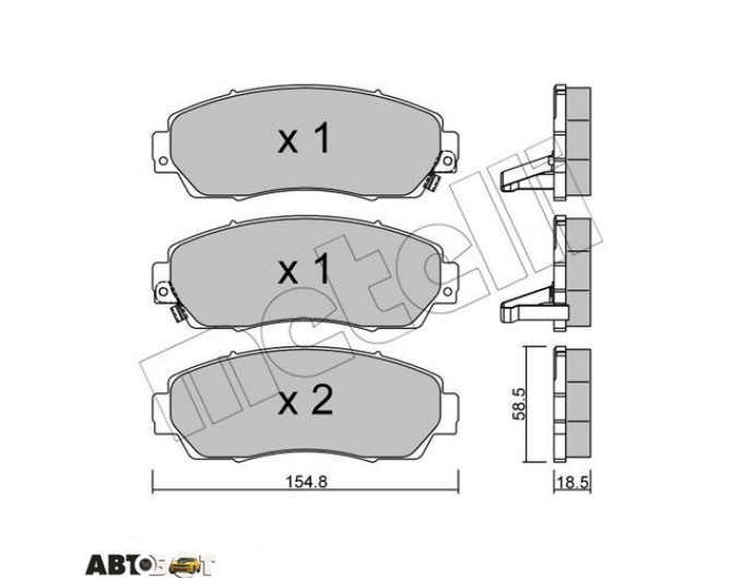 Тормозные колодки METELLI 22-0903-0, цена: 2 521 грн.