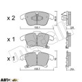 Тормозные колодки METELLI 22-1039-0, цена: 2 780 грн.