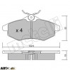 Тормозные колодки METELLI 22-0328-0, цена: 812 грн.