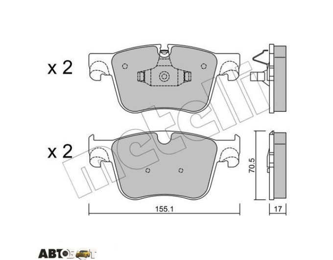 Тормозные колодки METELLI 22-0985-0, цена: 2 570 грн.