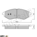 Тормозные колодки METELLI 22-0508-0, цена: 1 725 грн.