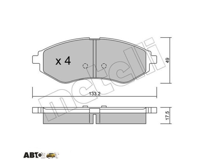 Тормозные колодки METELLI 22-0508-0, цена: 1 725 грн.