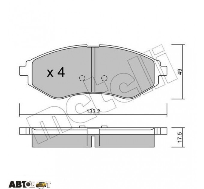 Тормозные колодки METELLI 22-0508-0, цена: 939 грн.