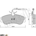 Тормозные колодки METELLI 22-0217-0, цена: 2 009 грн.