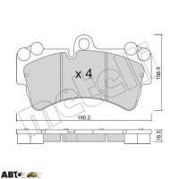 Тормозные колодки METELLI 22-0654-0