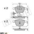 Тормозные колодки METELLI 22-0549-0, цена: 2 992 грн.