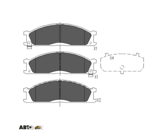 Тормозные колодки KAVO PARTS KBP-6503, цена: 1 645 грн.