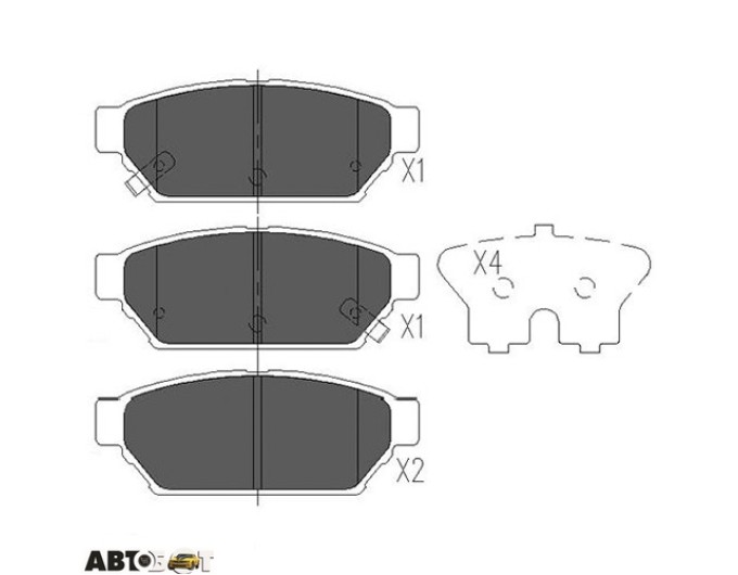 Тормозные колодки KAVO PARTS KBP-5510, цена: 1 183 грн.