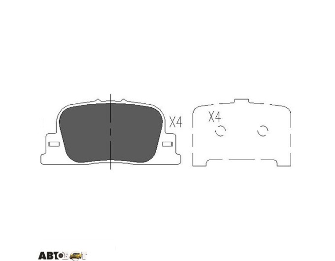Гальмівні колодки KAVO PARTS KBP-9069, ціна: 1 144 грн.
