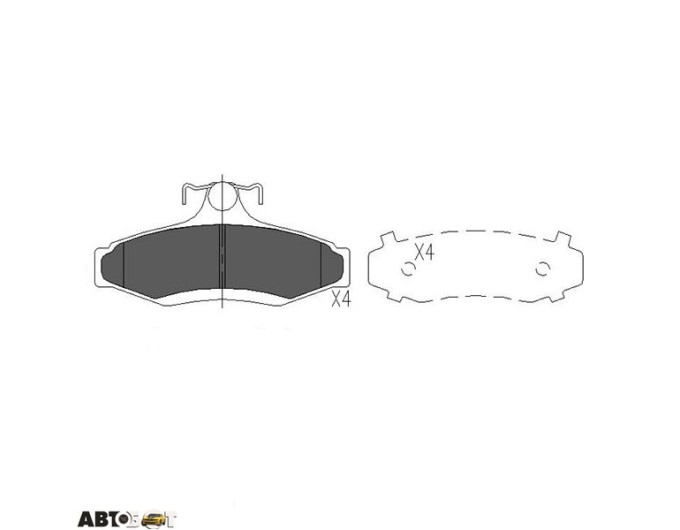 Тормозные колодки KAVO PARTS KBP-1006, цена: 1 248 грн.
