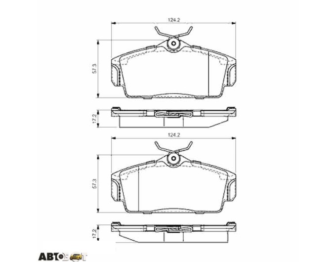 Тормозные колодки Bosch 0 986 495 070, цена: 2 174 грн.