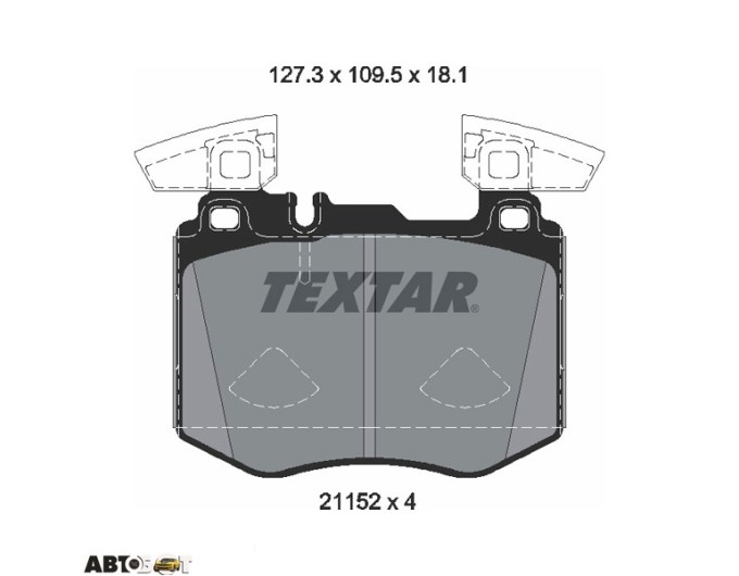 Гальмівні колодки Textar 2115201, ціна: 7 948 грн.